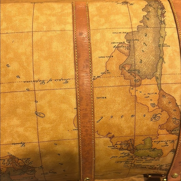 Vintage Alviero Martini Map Print Travel Bag - Picture 15 of 16